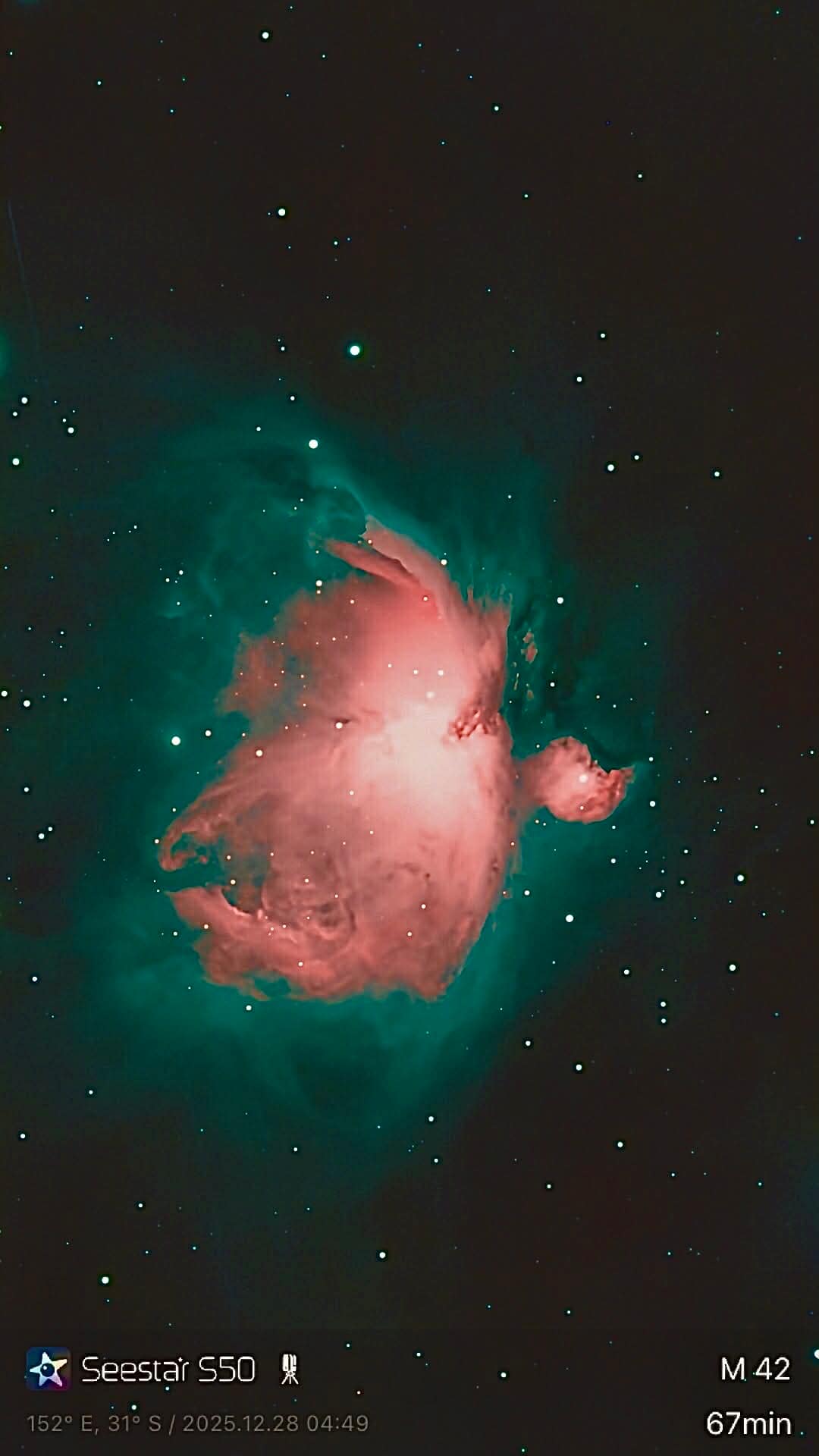 Telescope stargazing session