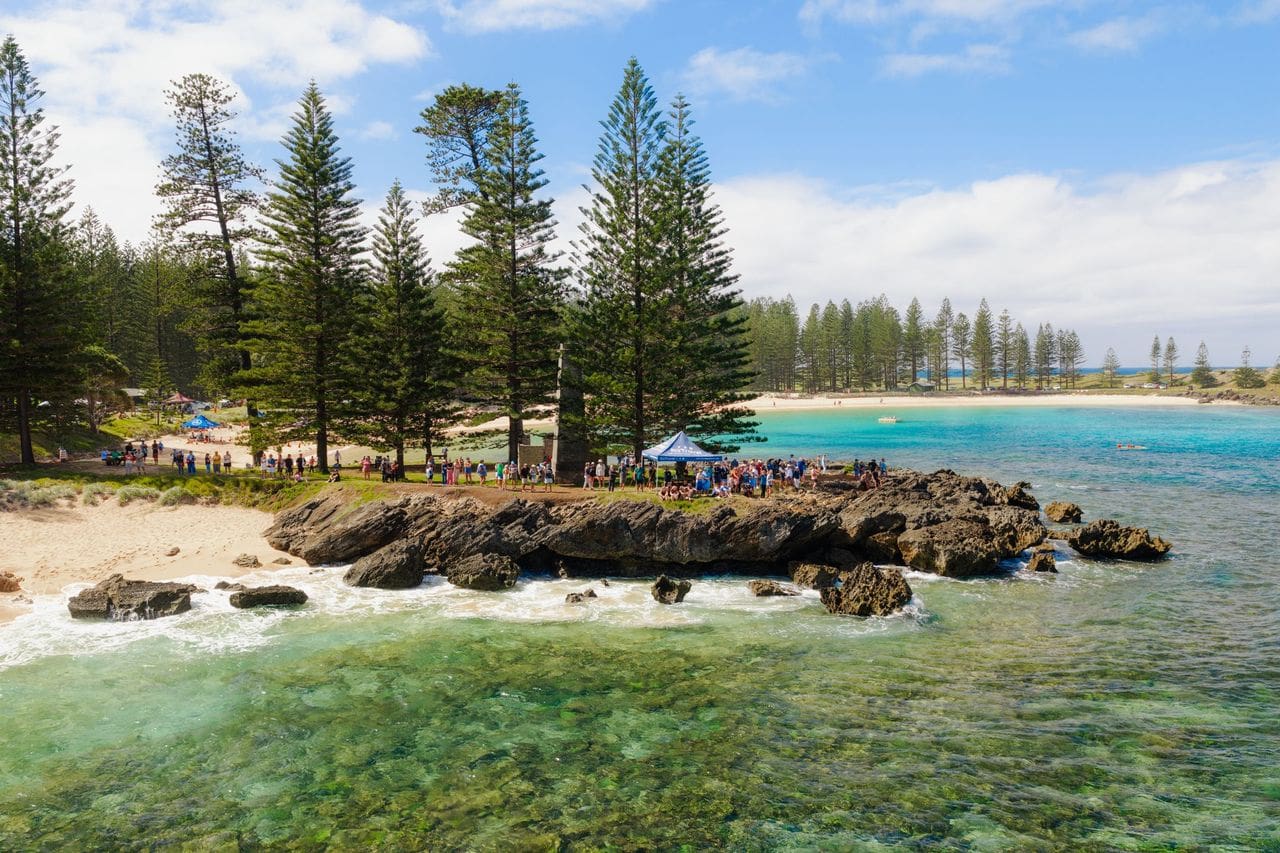 Norfolk Island swimmer